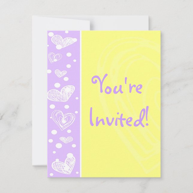 Hearts Invitation (Front)