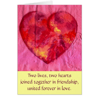 Hearts joined in Love Cards