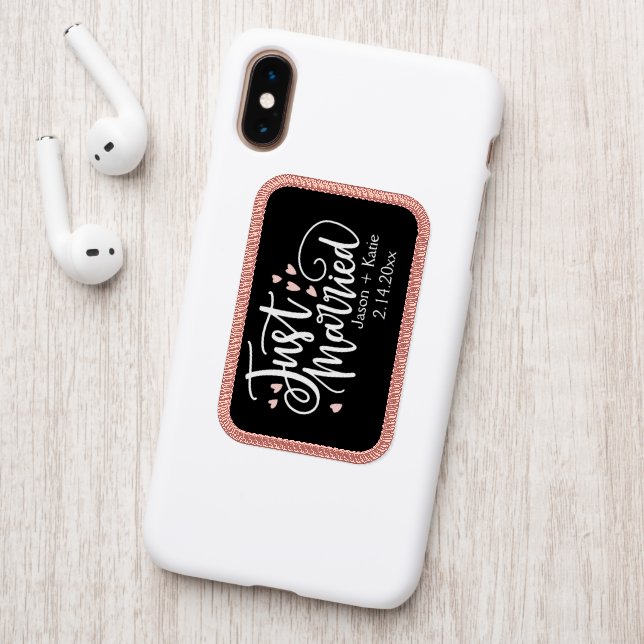 HEARTS Just Married Script Names Wedding Date Patch (On Phone Back)