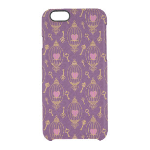 Hearts-keys-pattern Clear iPhone 6/6S Case