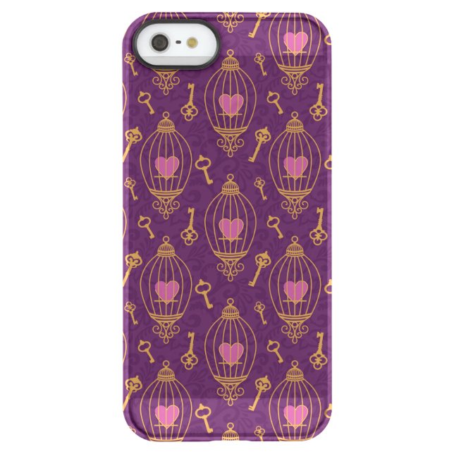 Hearts-keys-pattern Uncommon iPhone Case (Back)