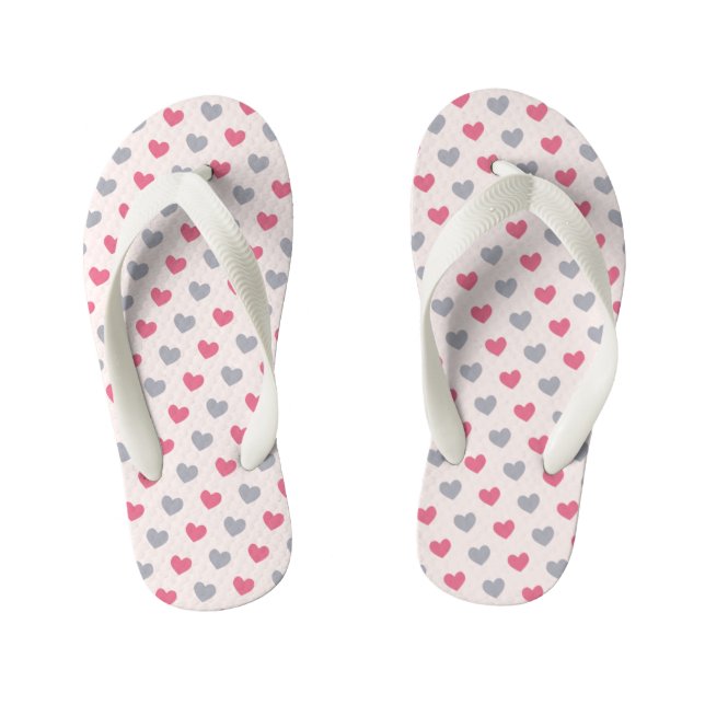 Hearts Kid's Flip Flops (Footbed)