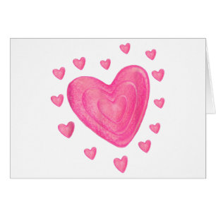 Hearts Kids School Valentines Day Girls Boys Cards