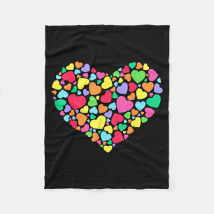 Hearts Kids School Valentines Day Girls Boys Fleece Blanket