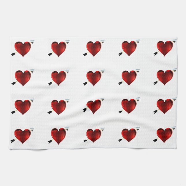 Hearts Kitchen Towels (Horizontal)