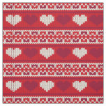 Hearts knitting seamless pattern 1 + your ideas fabric
