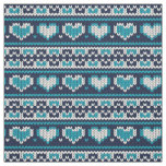 Hearts knitting seamless pattern 2 + your ideas fabric