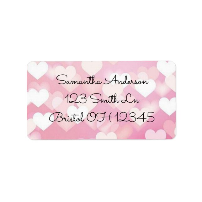 Hearts Label (Front)