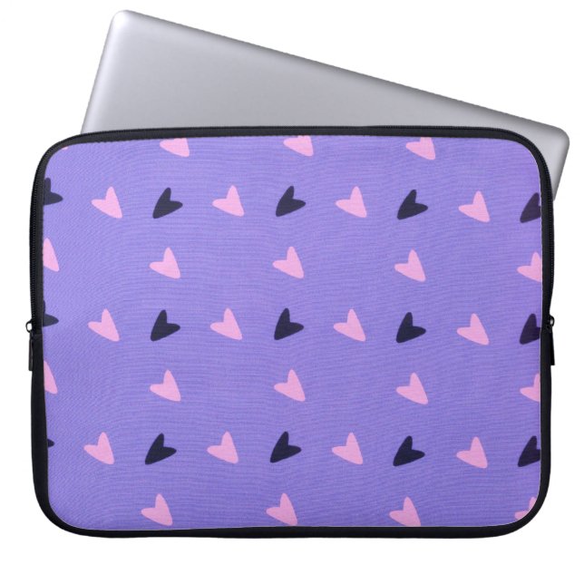 Hearts Laptop Sleeve (Front)