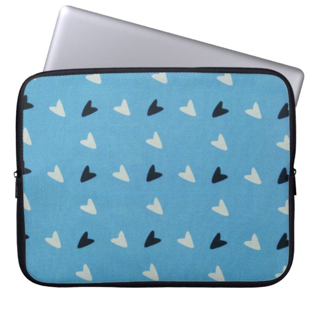 Hearts Laptop Sleeve (Front)
