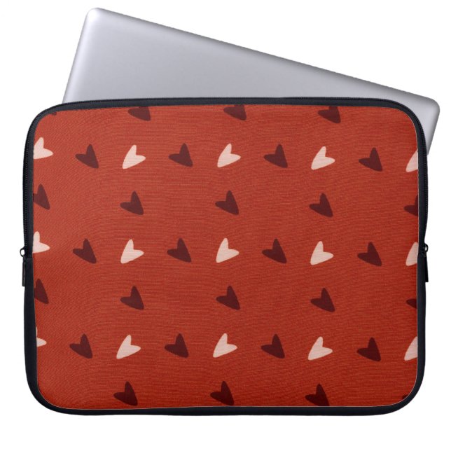 Hearts Laptop Sleeve (Front)