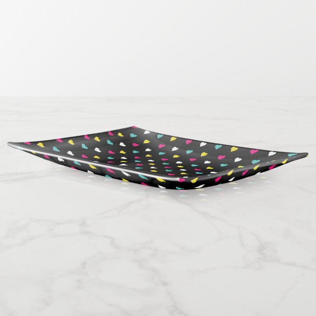 Hearts - Large Trinket Tray (Angled)