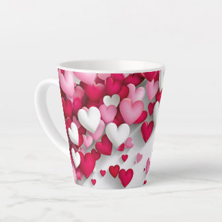 Hearts Latte Mug
