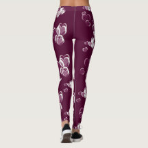 hearts Leggings modern trendy pattern elegant