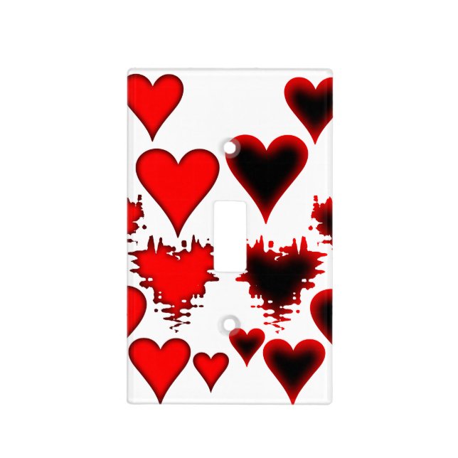 Hearts Light Switch Cover (Front)