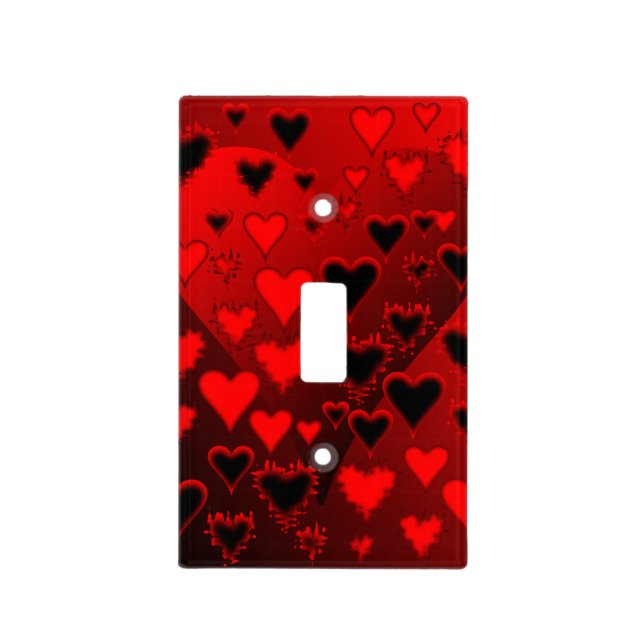 Hearts Light Switch Cover (Front)