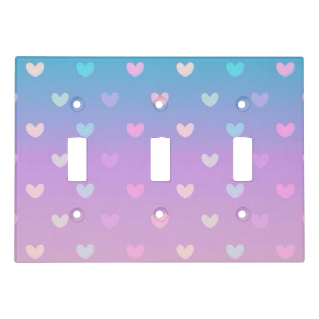 Hearts Light Switch Cover (Front)