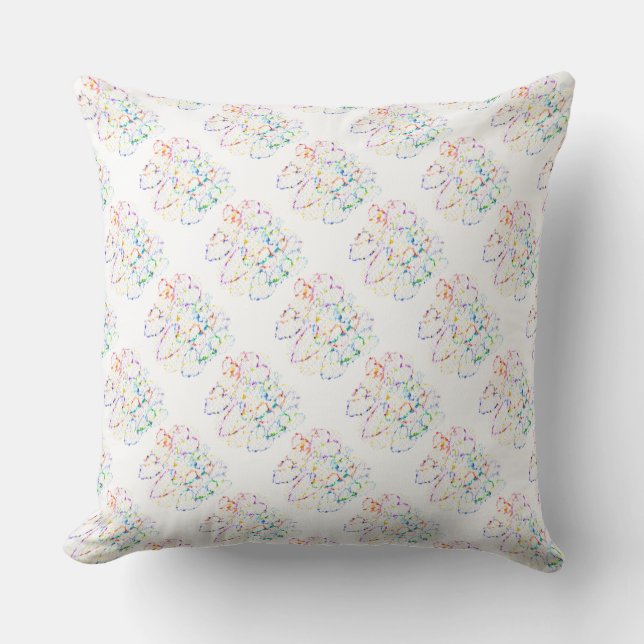 Hearts linked throw pillow (Front)