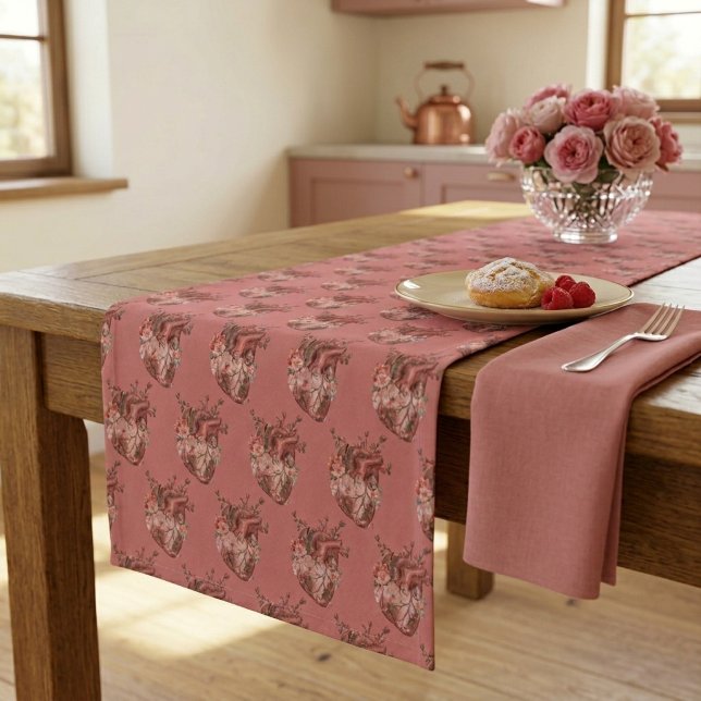 Hearts Long Table Runner (Creator Uploaded)