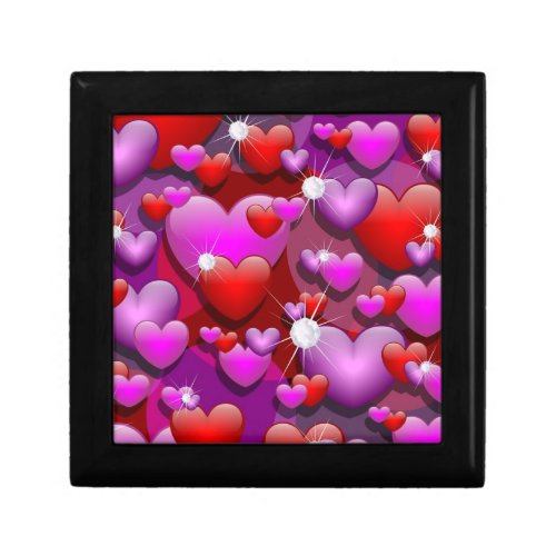 Hearts Love and Diamonds Gift Box
