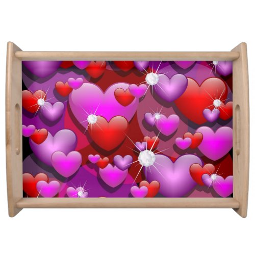 Hearts Love and Diamonds Serving Tray