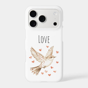 Hearts Love Bird Roses Floral iPhone 17 Pro Case