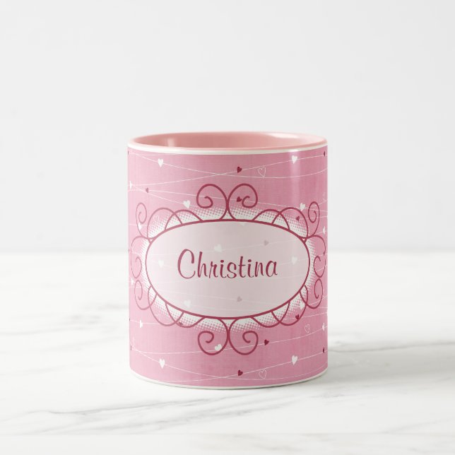 Hearts & Love Coffee Mug Cup (Center)