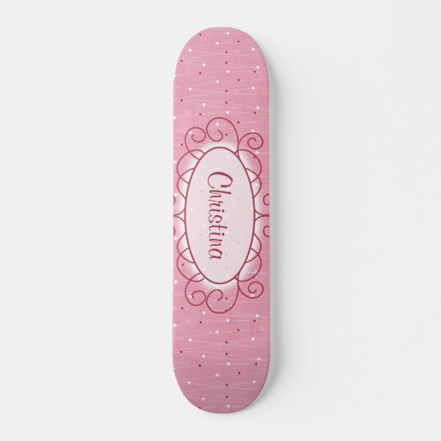Hearts & Love Comp Skateboard Deck (Front)
