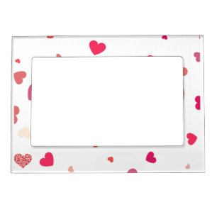 Hearts - love magnetic frame