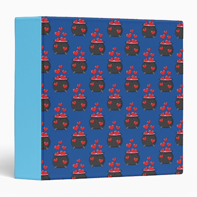 Hearts Love Potion 3 Ring Binder (Front/Spine)