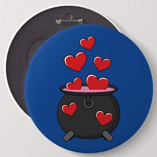 Hearts Love Potion Button (Front & Back)