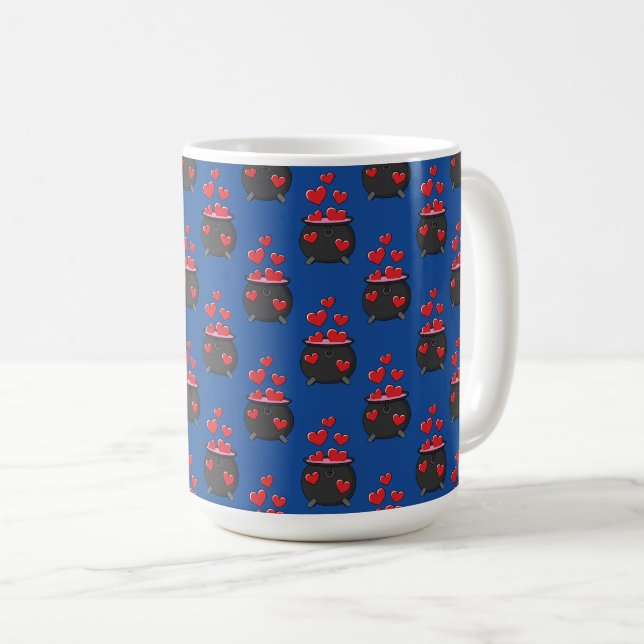 Hearts Love Potion Coffee Mug (Front Right)