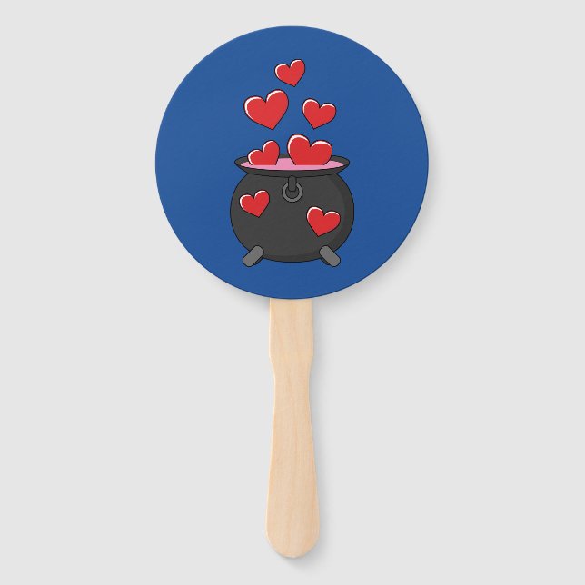 Hearts Love Potion Hand Fan (Front)