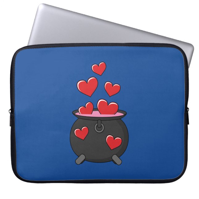 Hearts Love Potion Laptop Sleeve (Front)