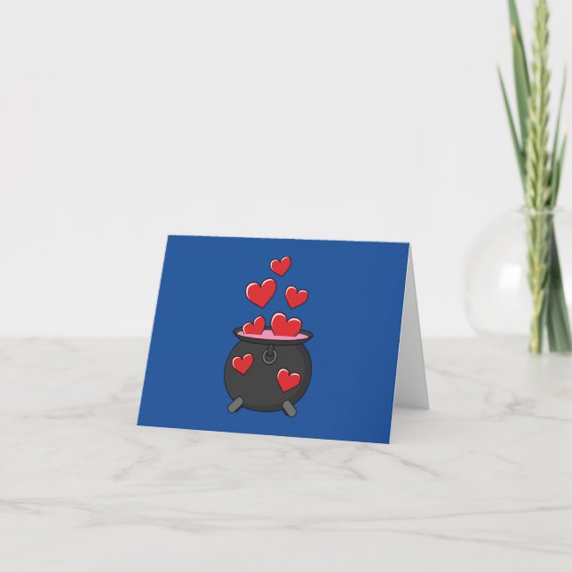 Hearts Love Potion Letterpress Thank You Card (Front)