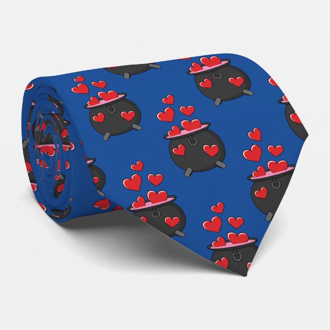 Hearts Love Potion Neck Tie (Rolled)