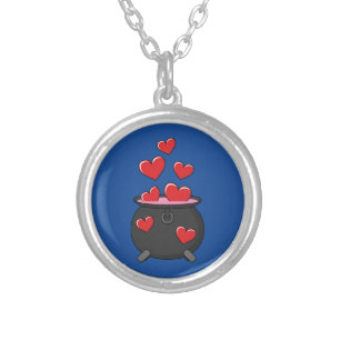 Hearts Love Potion Silver Plated Necklace