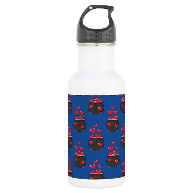 Hearts Love Potion Stainless Steel Water Bottle (Front)