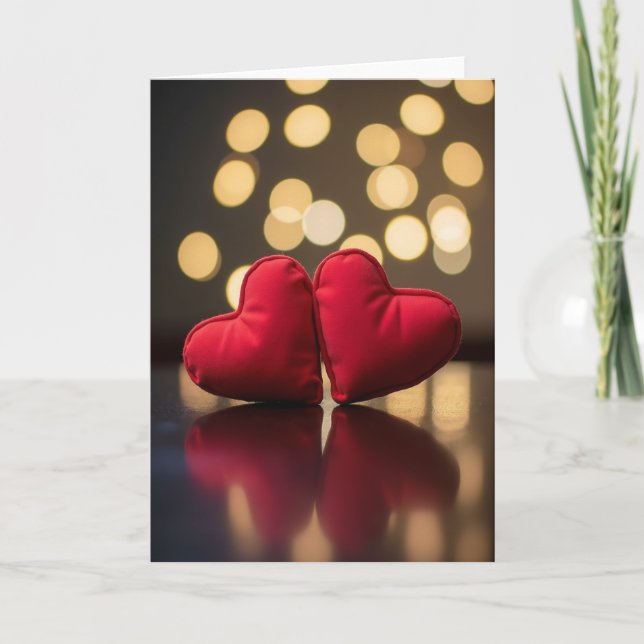 Hearts Love Romance Card (Front)