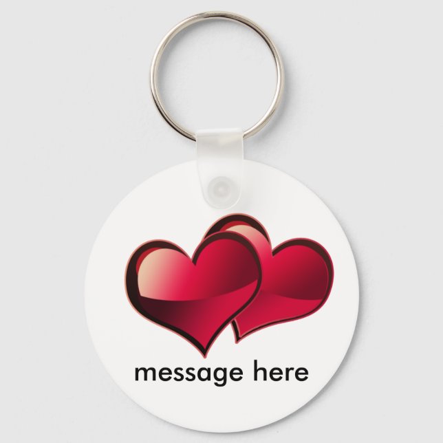 Hearts Love Theme Keychain (Front)