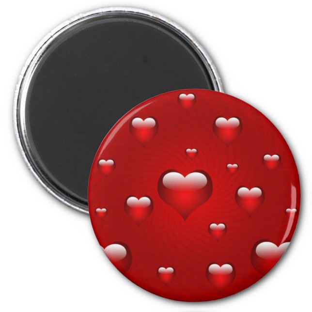 Hearts Love Theme Magnet (Front)