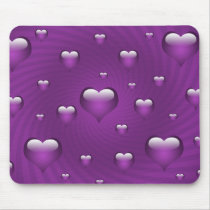 Hearts Love Theme Mouse Pad