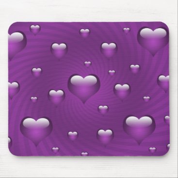 Hearts Love Theme Mouse Pad