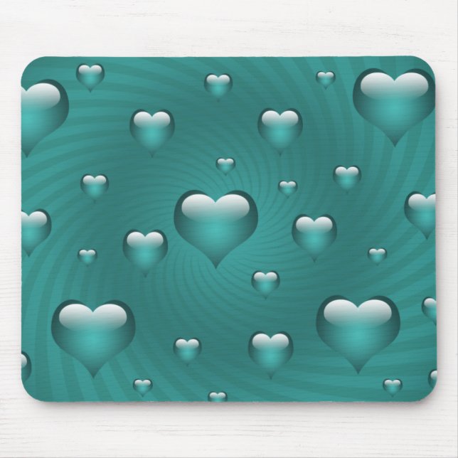 Hearts Love Theme Mouse Pad (Front)