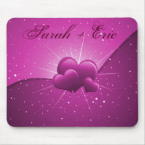 Hearts Love Theme Mouse Pad