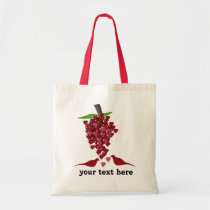Hearts Love Theme Tote Bag