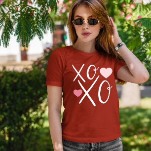 Hearts Love Xoxo Pink Hearts Valentine's Day T-Shirt