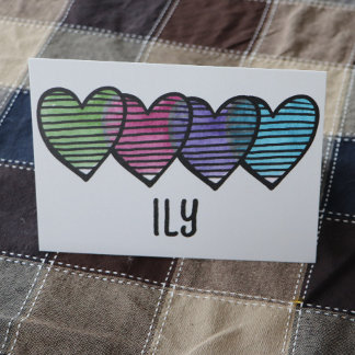 Hearts lovers cute retro valentine's day           card