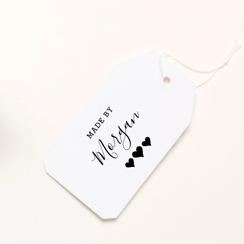 Hearts  Made By Custom Name Creative Wooden Rubber Stamp