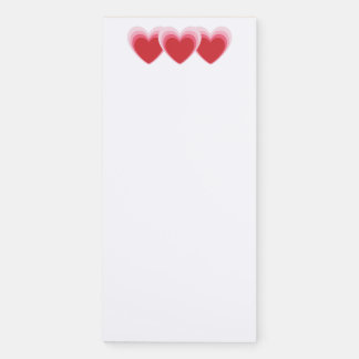 Hearts Magnetic Notepad